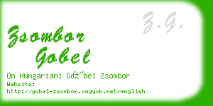 zsombor gobel business card